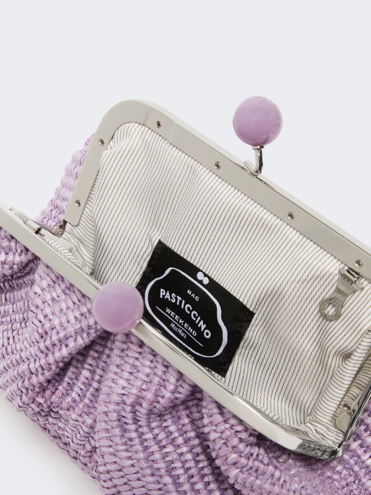 Small raffia-effect Pasticcino Bag - LILAC - Max Mara - 12