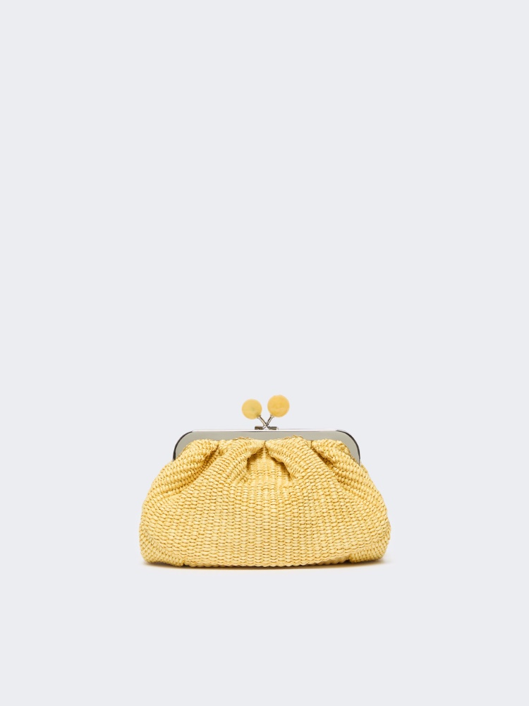 Small raffia-effect Pasticcino Bag - YELLOW - Max Mara - 3