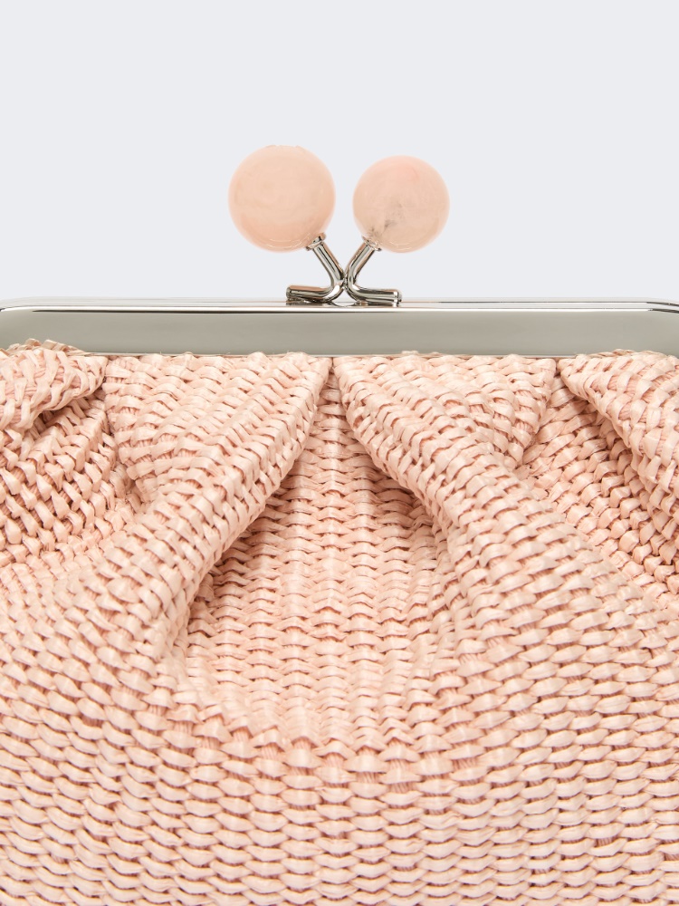 Pasticcino Bag pequeño efecto rafia - ROSA ANTIGUO - 4