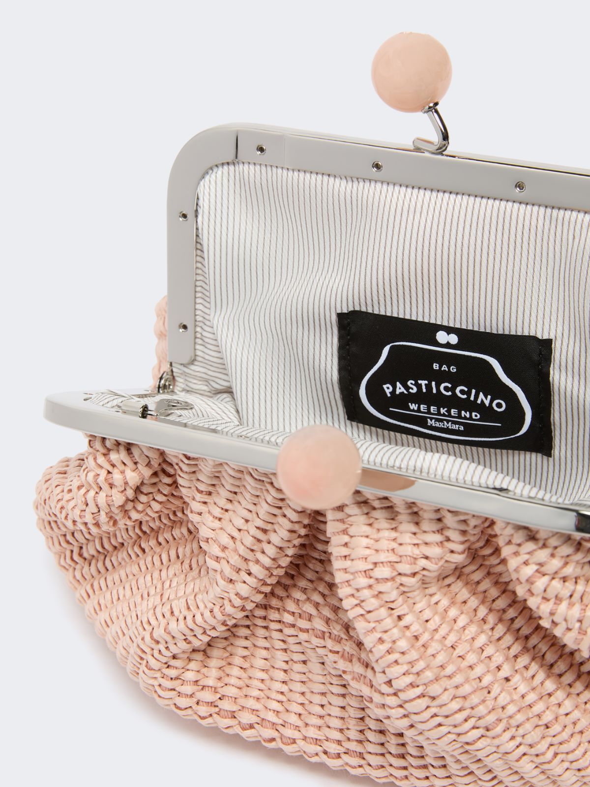 Pasticcino Bag pequeño efecto rafia - ROSA ANTIGUO - 5