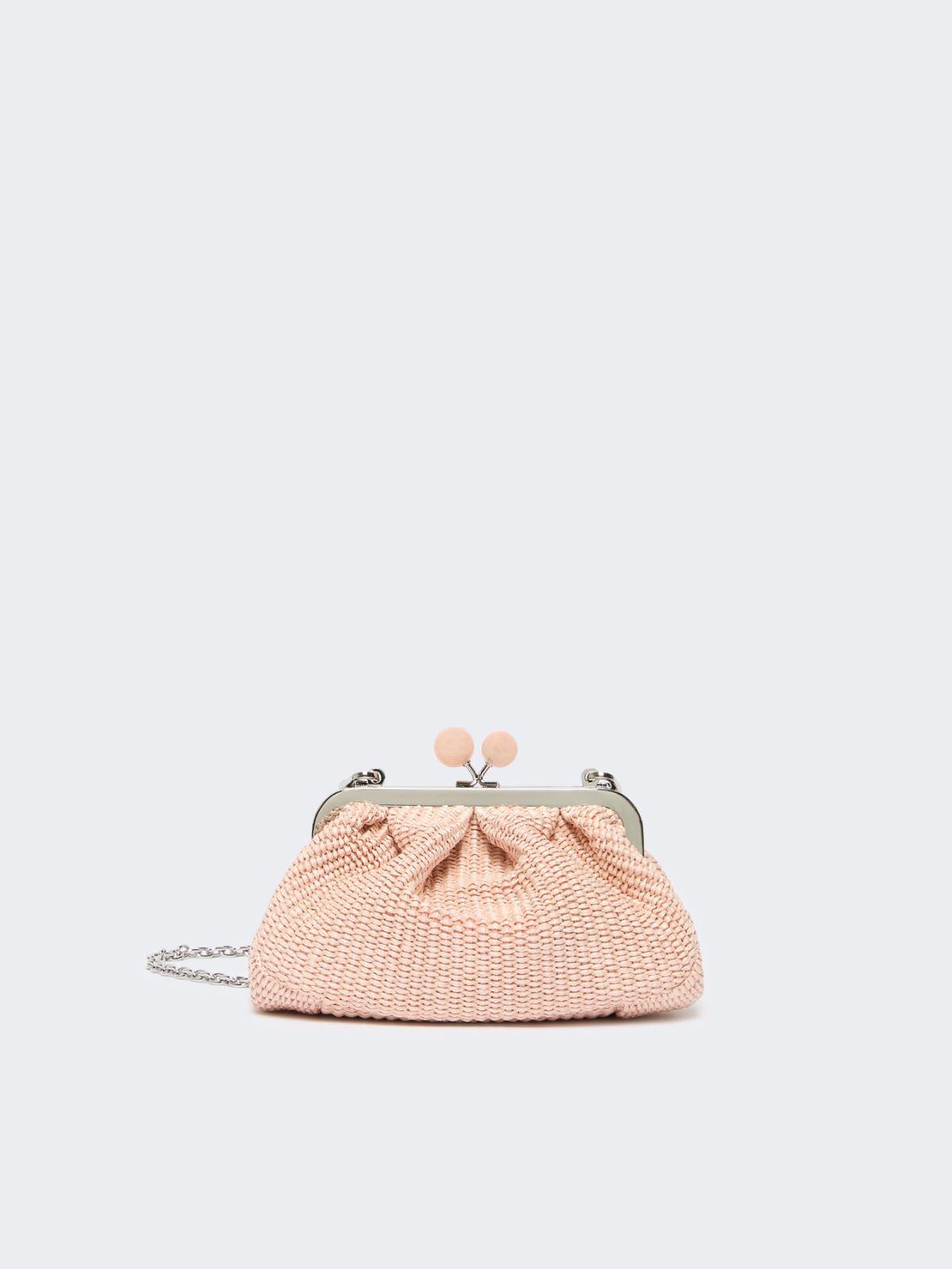 Pasticcino Bag pequeño efecto rafia - ROSA ANTIGUO