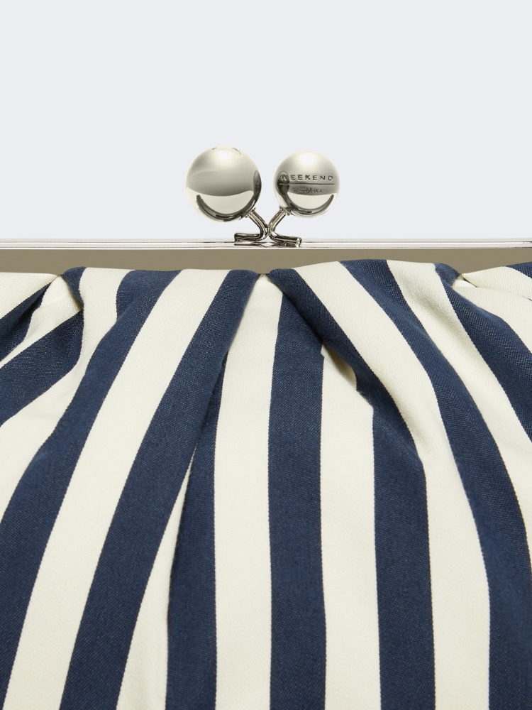 Large striped cotton Pasticcino bag - ULTRAMARINE - Max Mara - 4