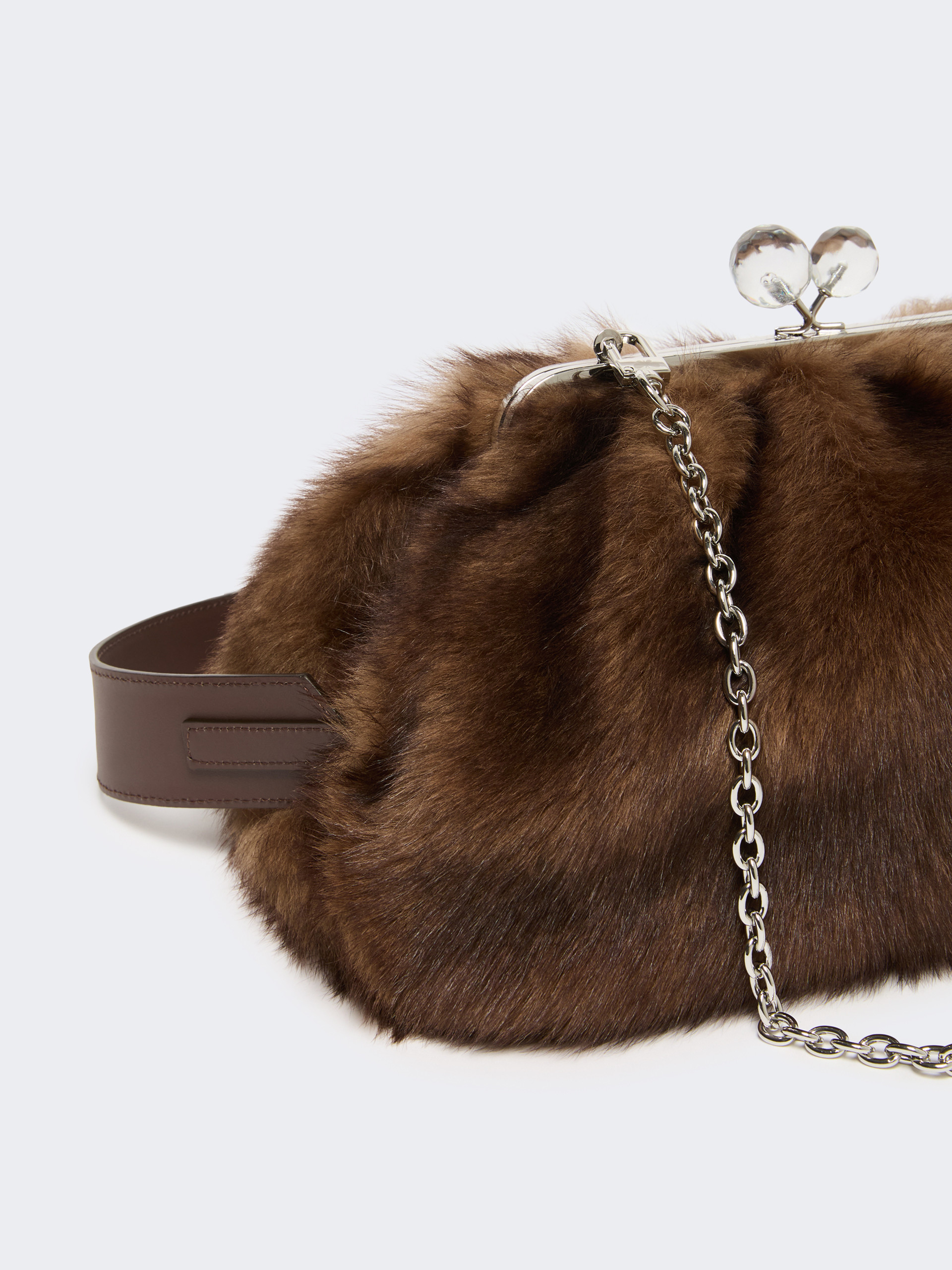 Medium sheepskin Pasticcino Bag - CARAMEL - Max Mara - 3