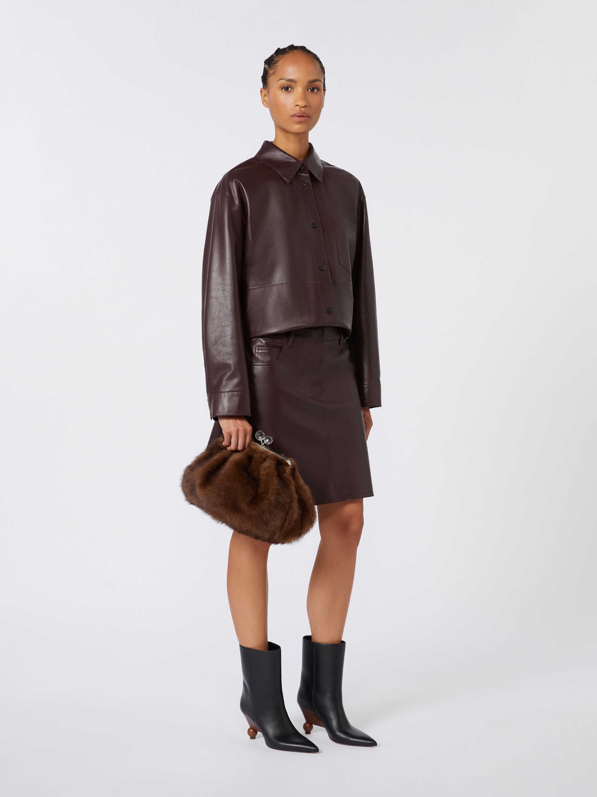 Medium sheepskin Pasticcino Bag - CARAMEL - Max Mara - 6