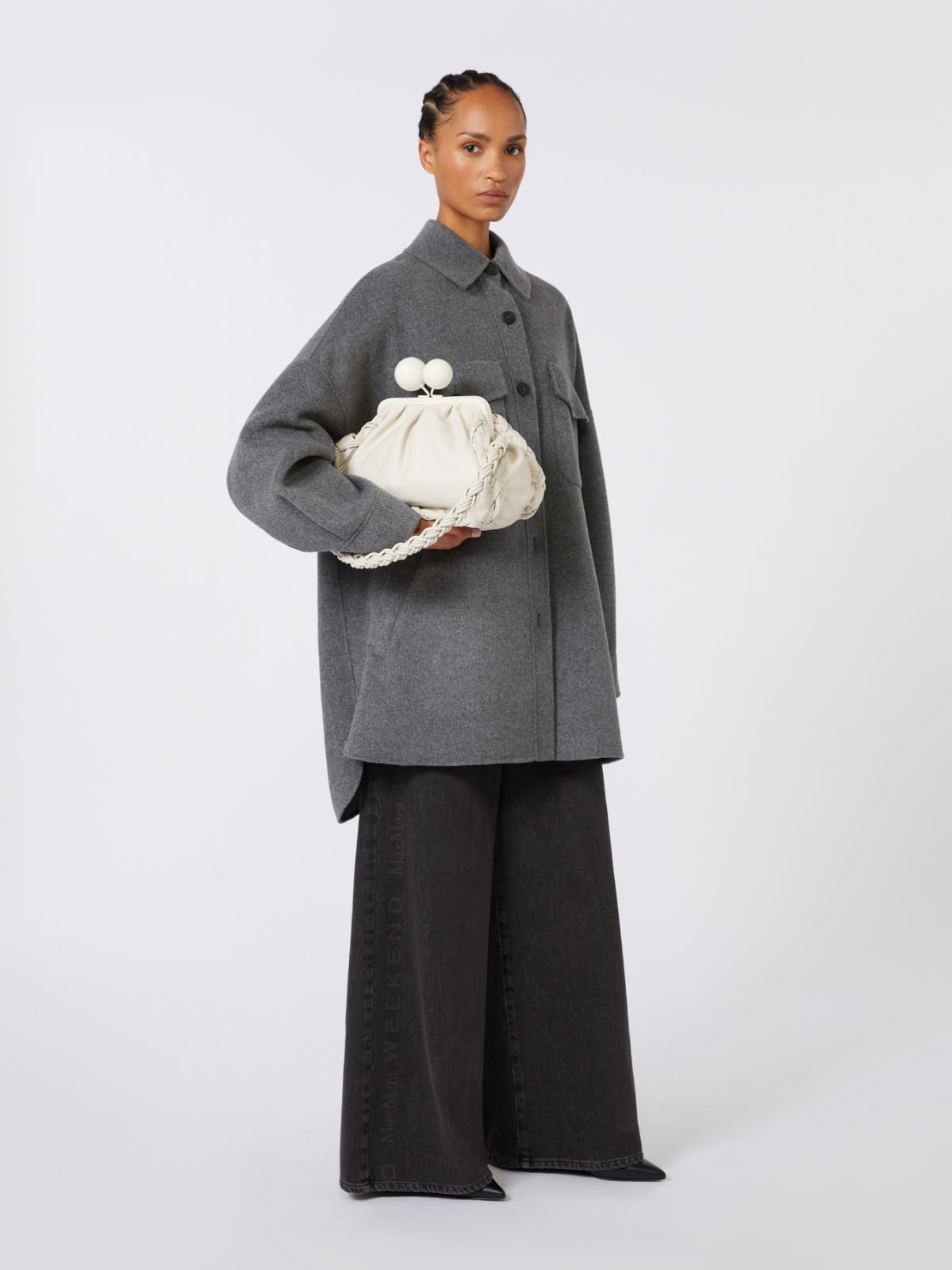 Torebka Pasticcino Bag Medium z nappy + KOŚĆ SŁONIOWA - Max Mara