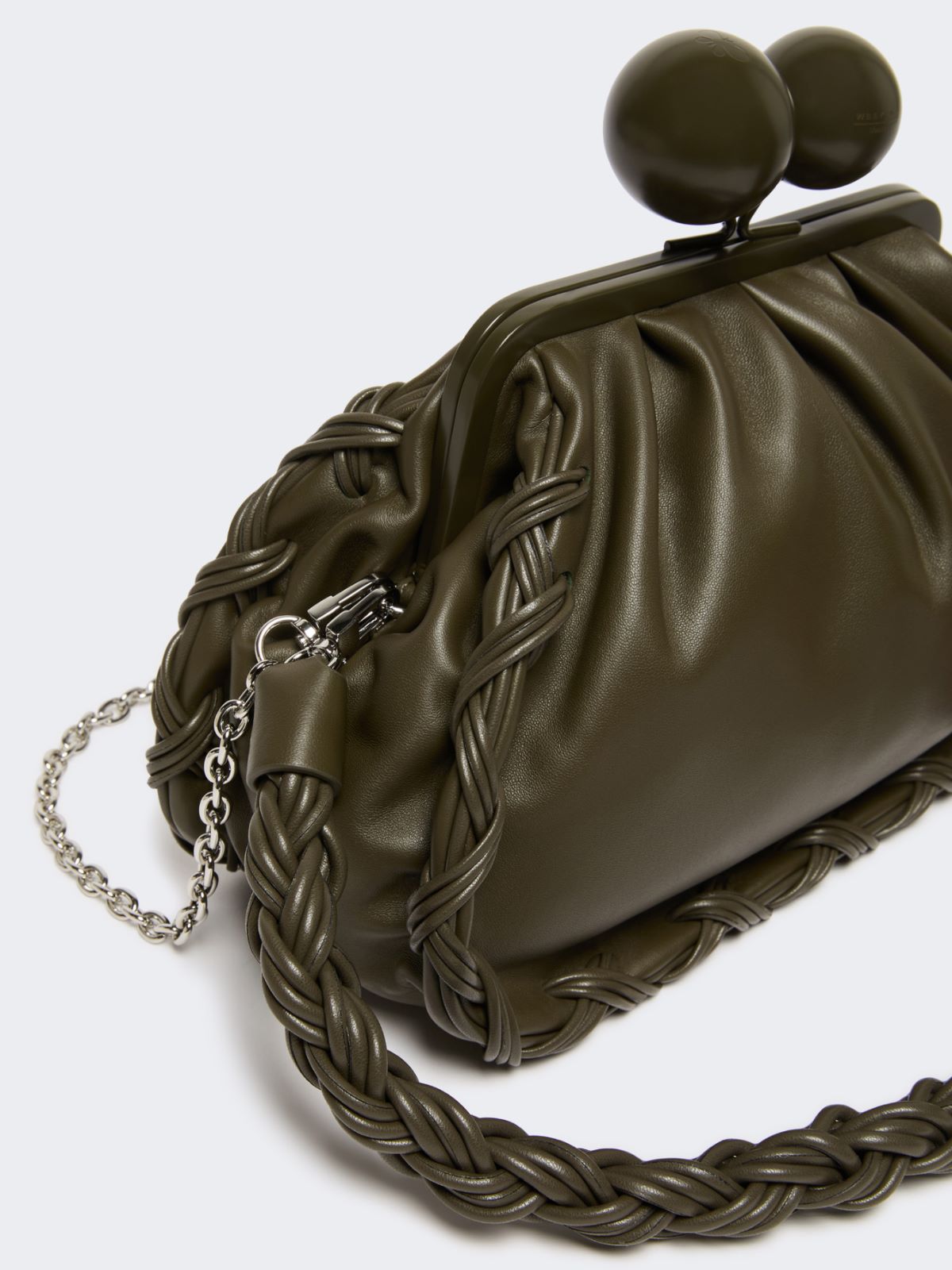 Medium Nappa leather Pasticcino Bag - KAKI - Max Mara - 6