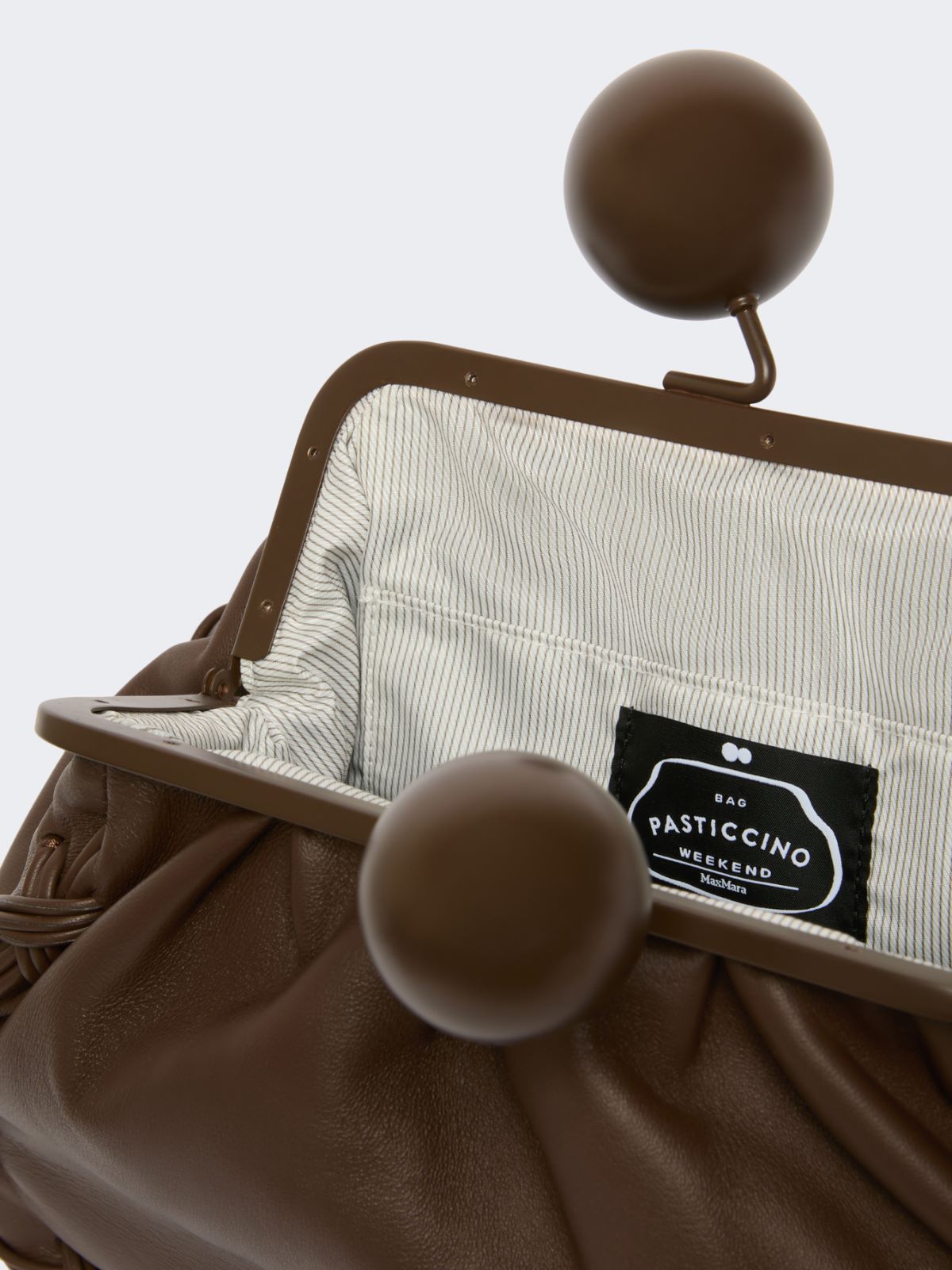 Medium Nappa leather Pasticcino Bag - BROWN - Max Mara - 5