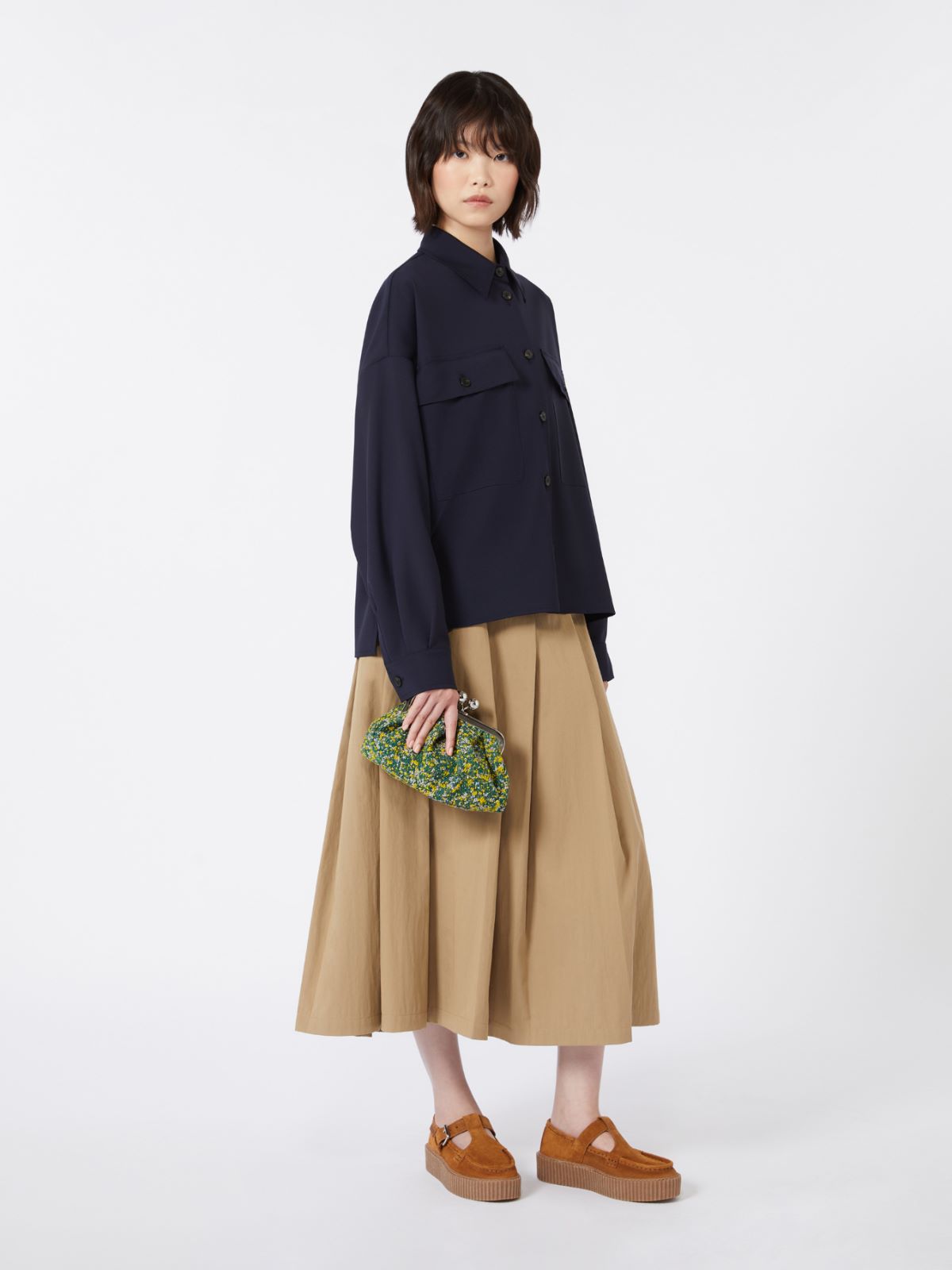 Small wool bouclé Pasticcino Bag - GREEN - Max Mara