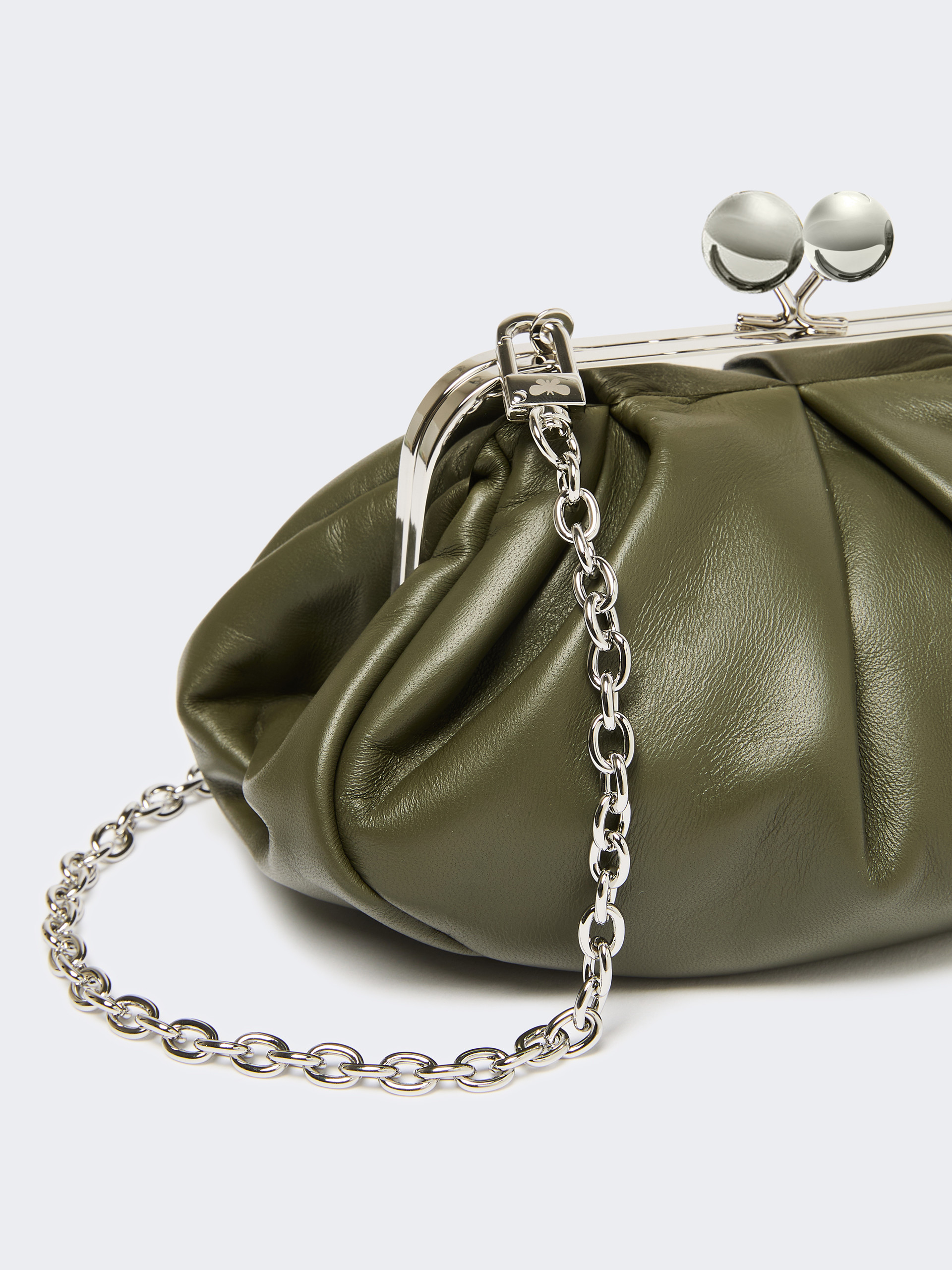 Small sheepskin Pasticcino Bag - DARK GREEN - Max Mara - 3