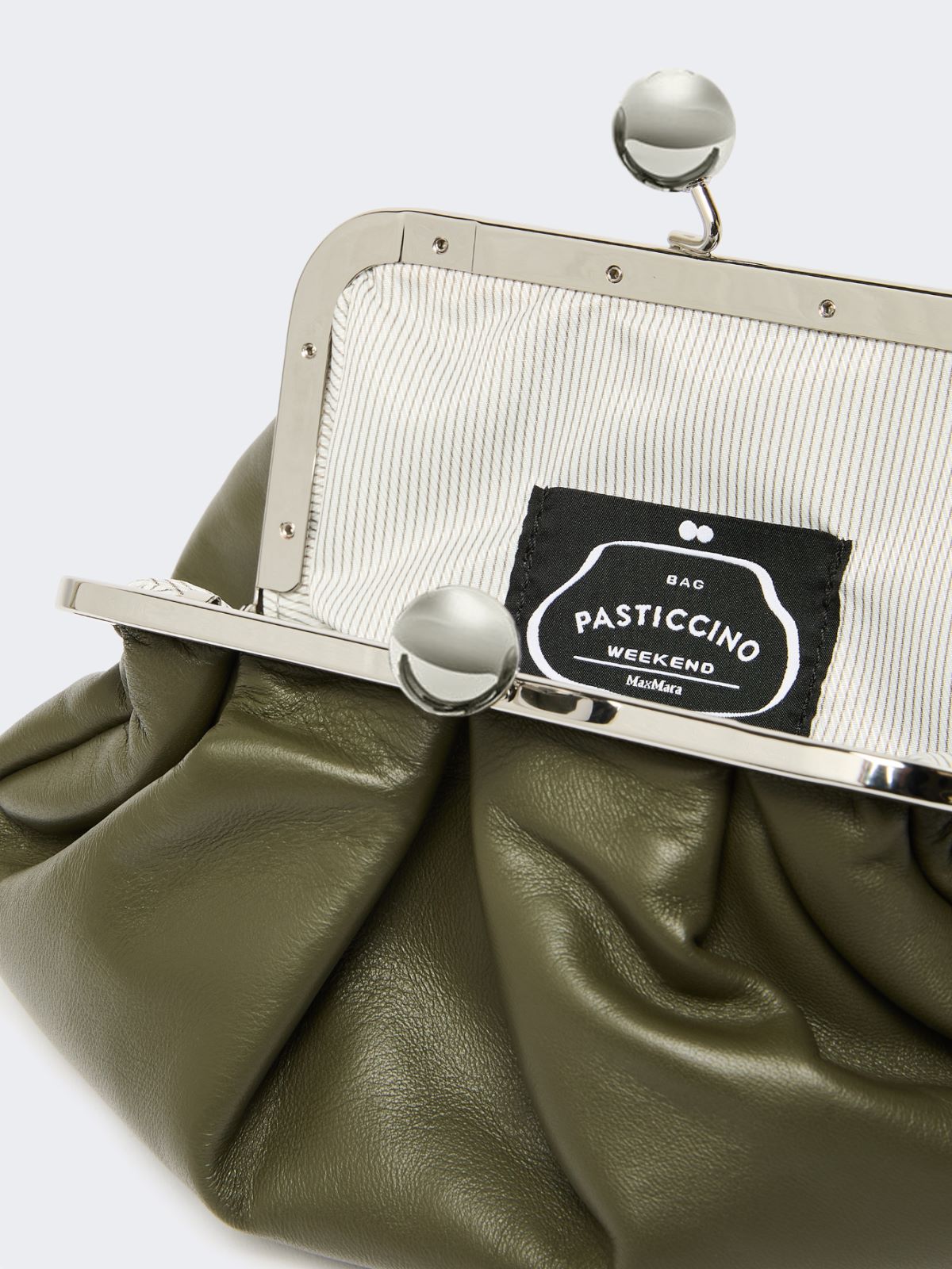 Small sheepskin Pasticcino Bag - DARK GREEN - Max Mara - 5