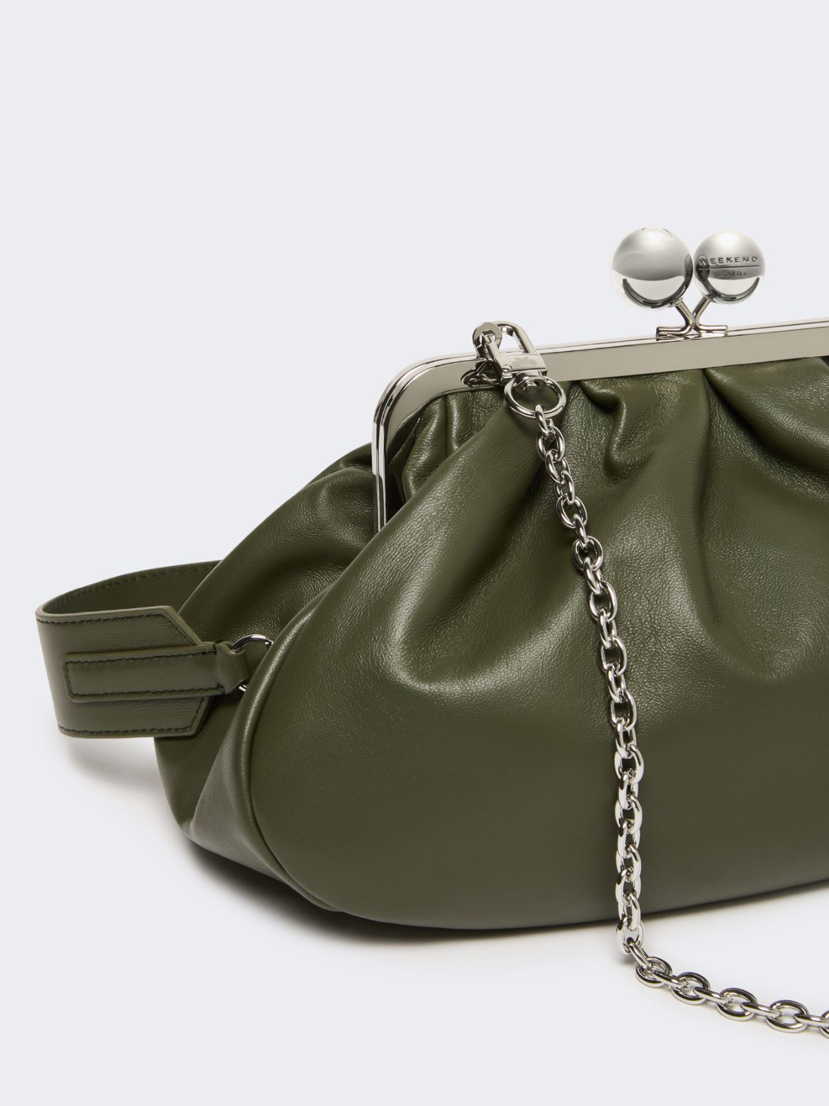 Medium sheepskin Pasticcino Bag - DARK GREEN - Max Mara - 6
