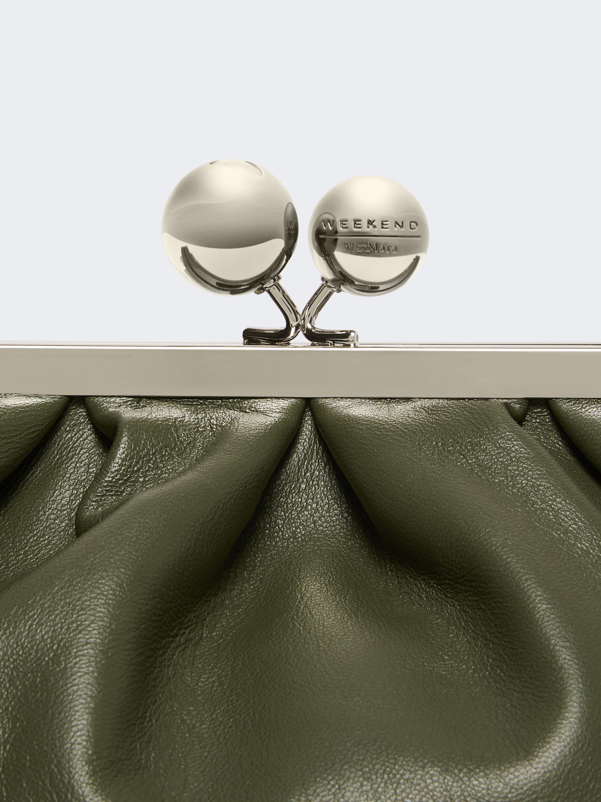 Medium sheepskin Pasticcino Bag - DARK GREEN - Max Mara - 4