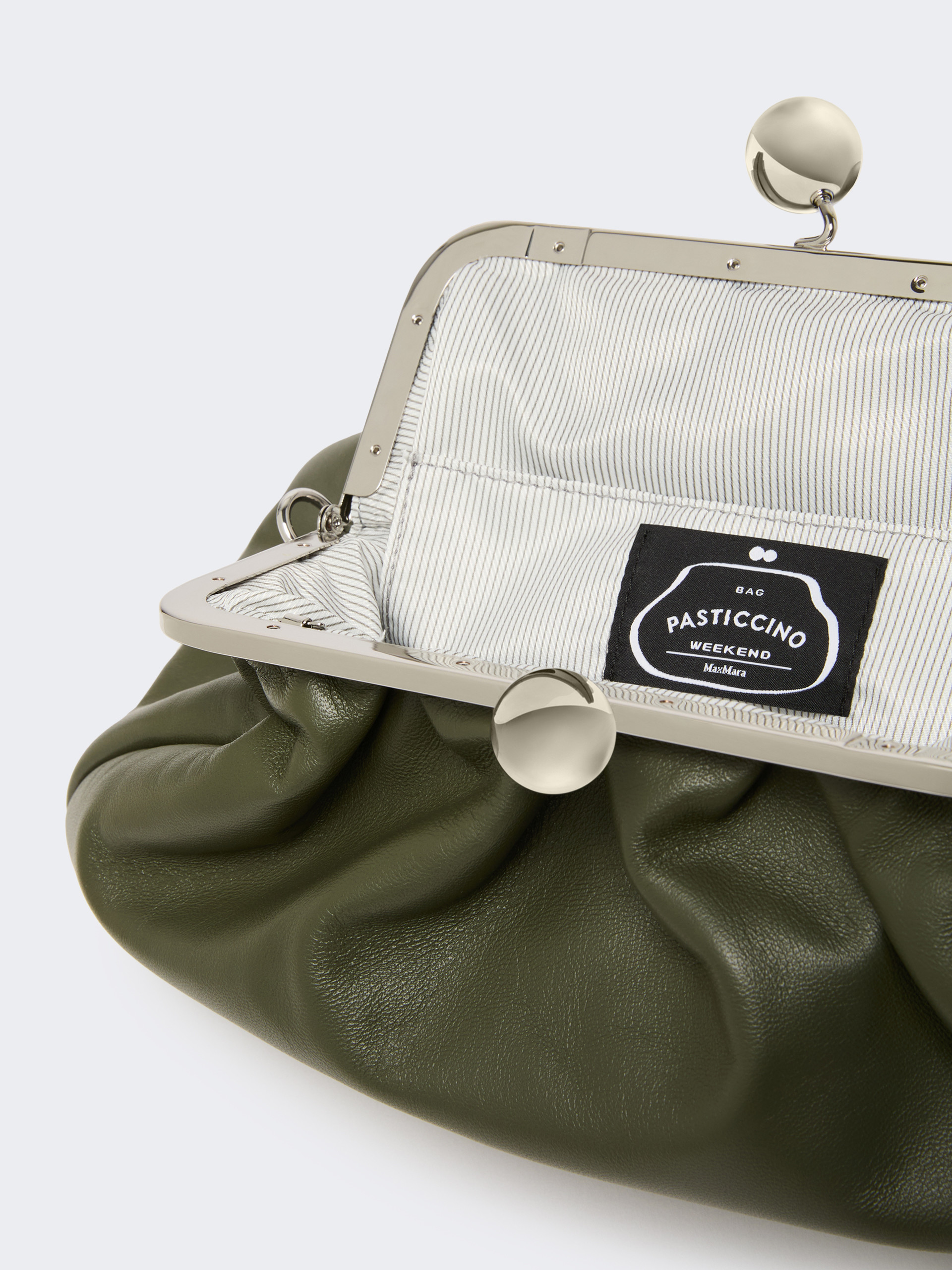 Medium sheepskin Pasticcino Bag - DARK GREEN - Max Mara - 5