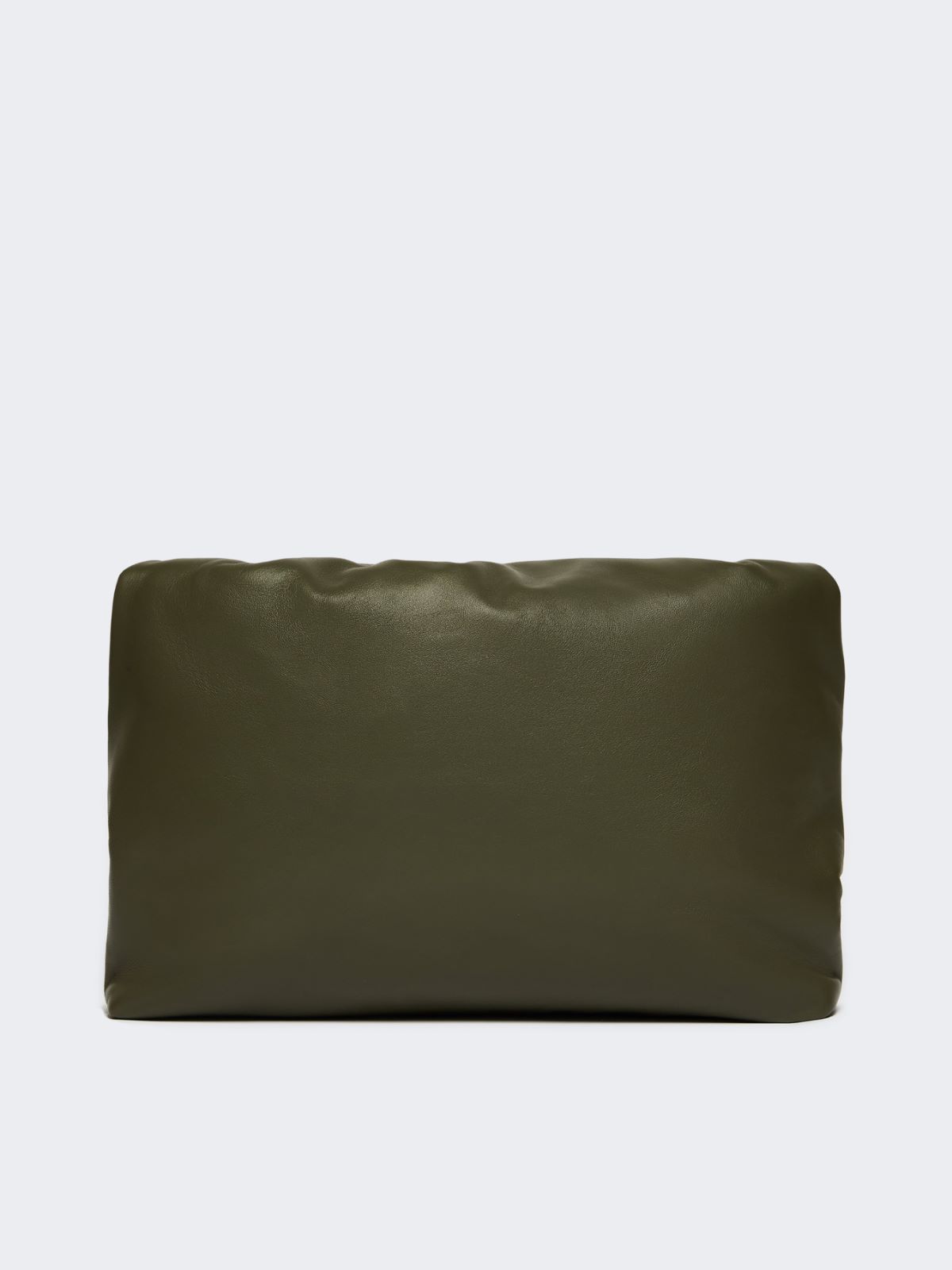 Shiny Nappa leather envelope Pasticcino Bag - DARK GREEN - Max Mara - 12