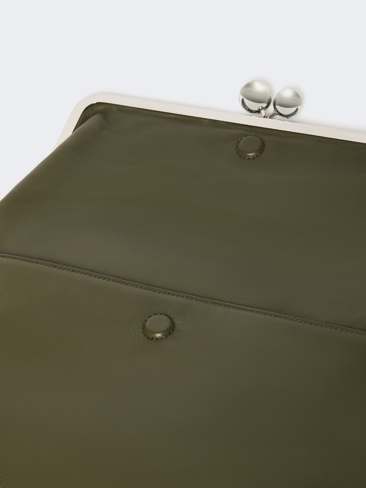 Shiny Nappa leather envelope Pasticcino Bag - DARK GREEN - Max Mara - 6