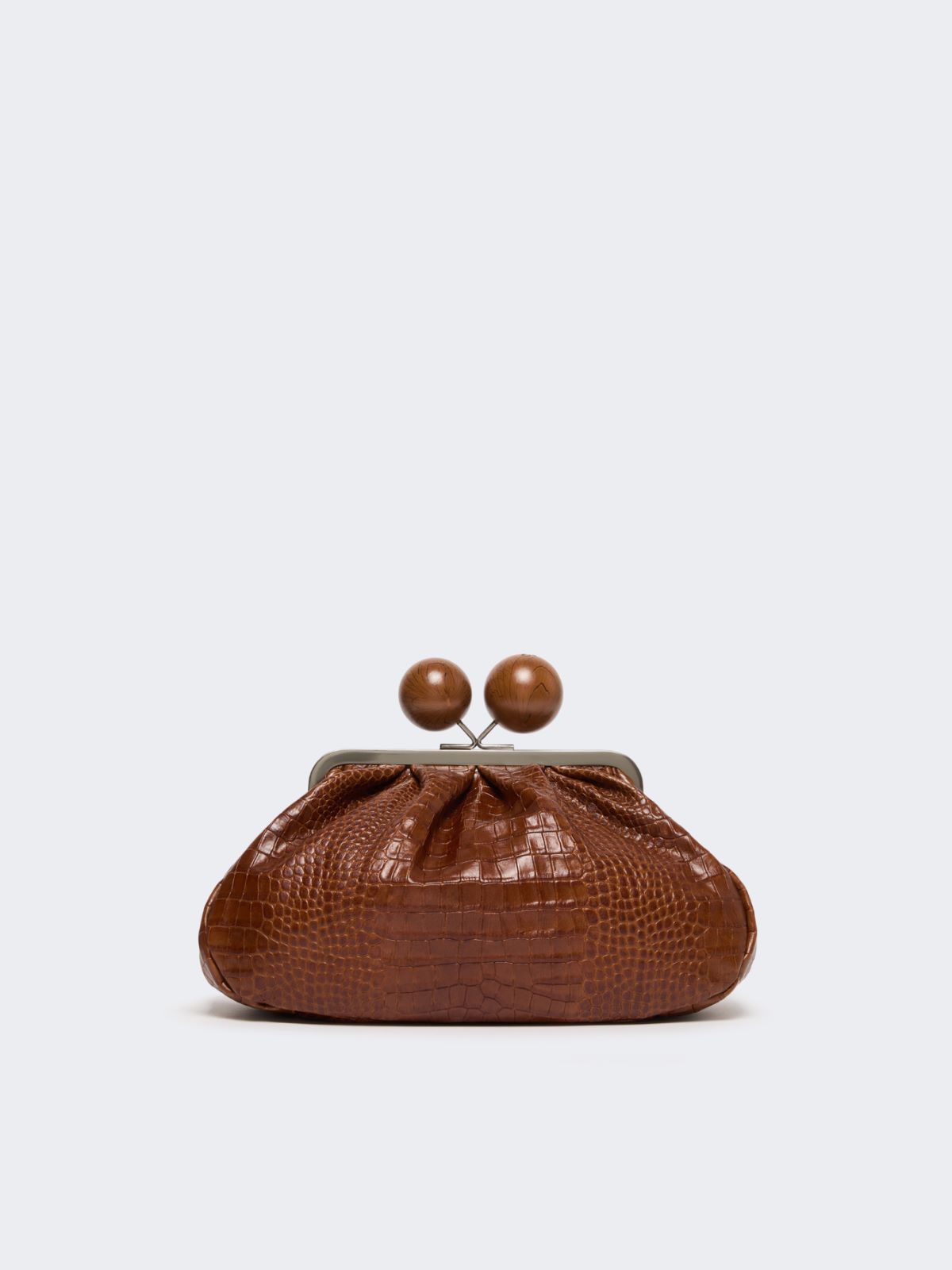 [파스티치노] 알리쏘 레더 클러치 백 - RED BROWN - Max Mara - 12