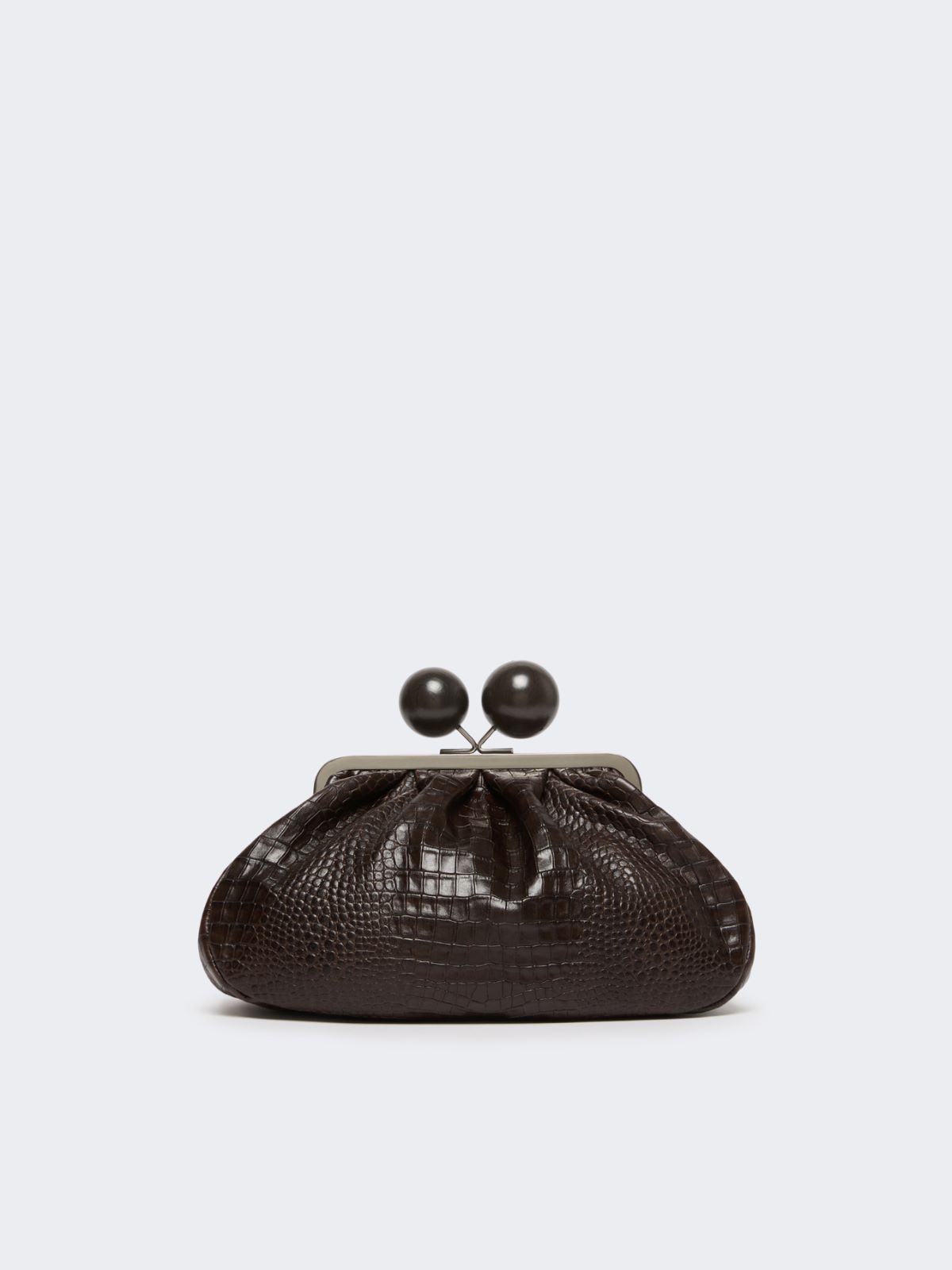 [파스티치노] 알리쏘 레더 클러치 백 - DARK BROWN - Max Mara - 12