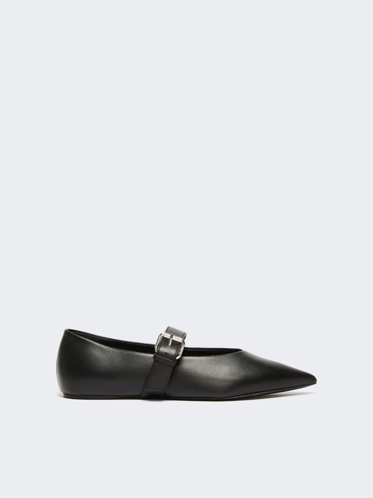 젤 레더 플랫슈즈 - BLACK - Max Mara