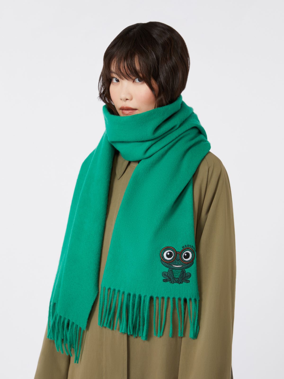 Étole en laine et cachemire - VERT EMERAUDE - Max Mara