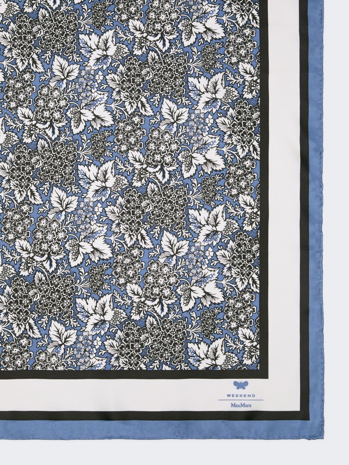 Printed silk foulard - CHINA BLUE - Max Mara - 2