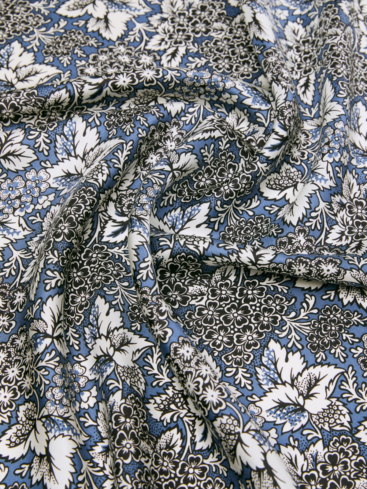 Printed silk foulard - CHINA BLUE - Max Mara - 3