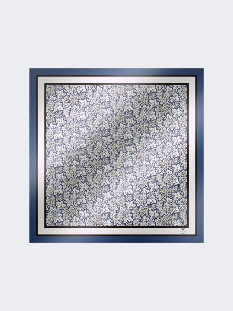 Printed silk foulard - CHINA BLUE - Max Mara