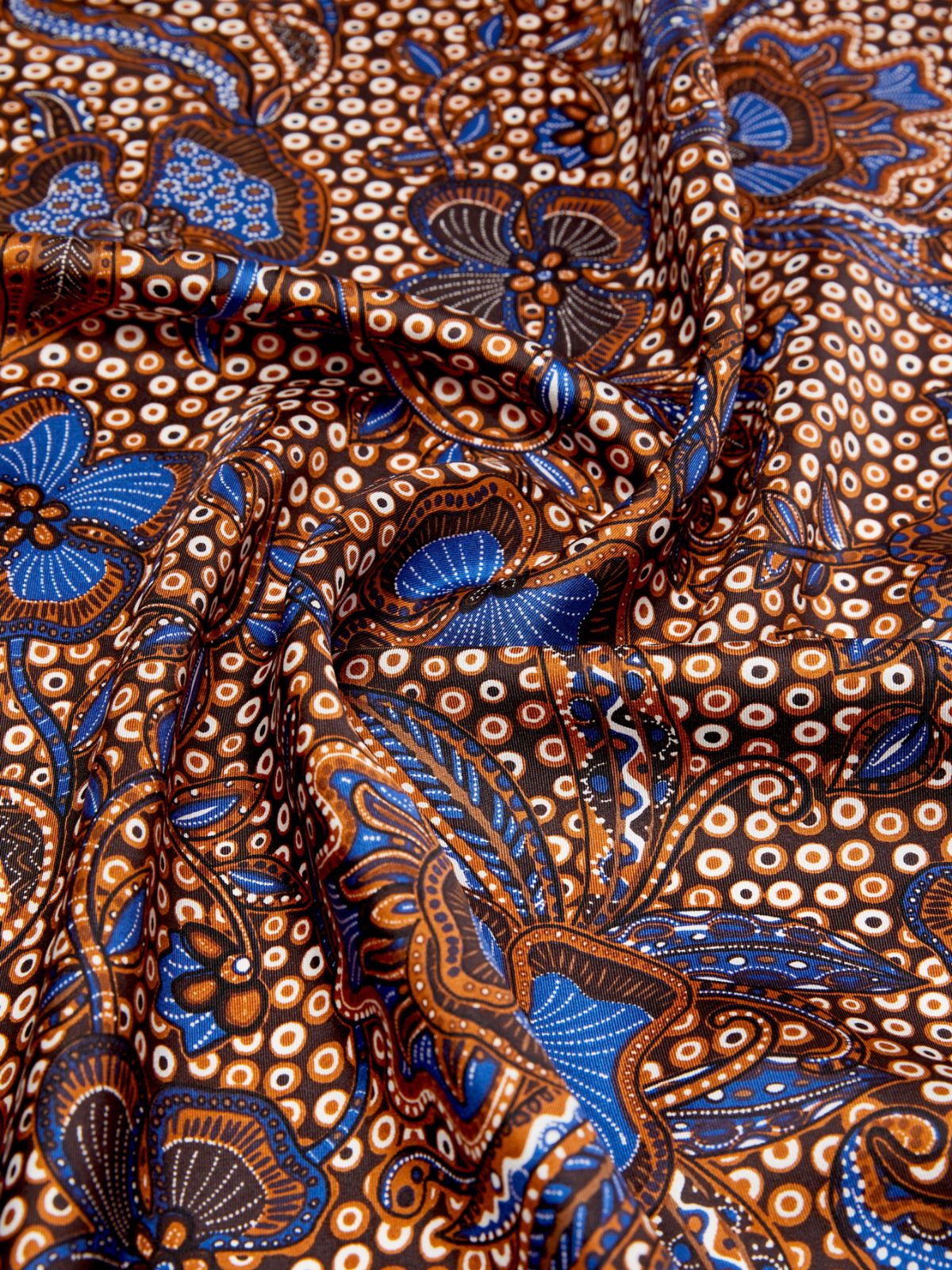 Printed silk foulard - HAZELNUT BROWN - Max Mara - 9