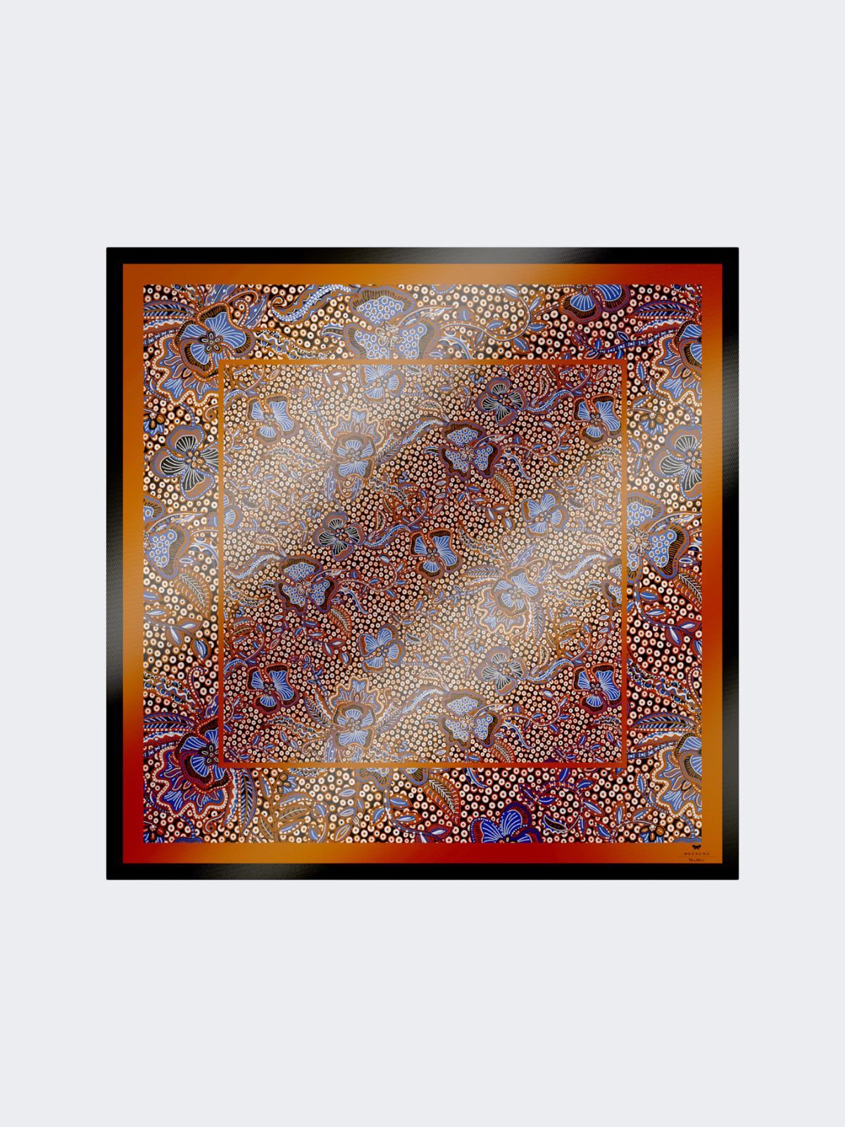 Printed silk foulard - HAZELNUT BROWN - Max Mara - 9