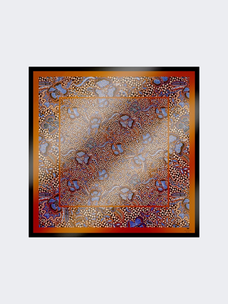 Printed silk foulard - HAZELNUT BROWN - Max Mara