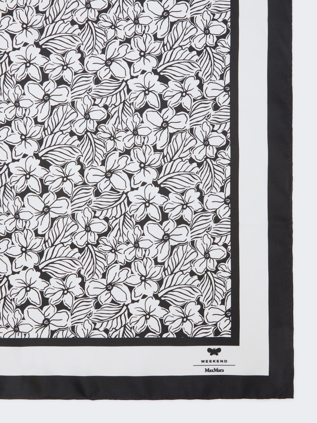 Printed silk foulard - OPTICAL WHITE - Max Mara - 2