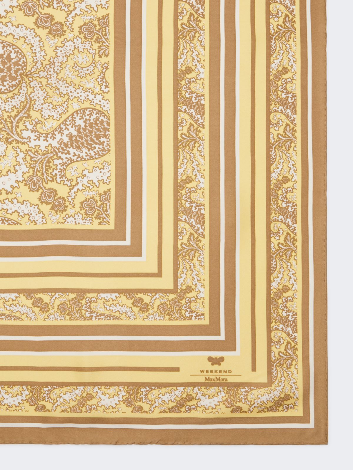 Printed silk foulard - GREEN - Max Mara - 4