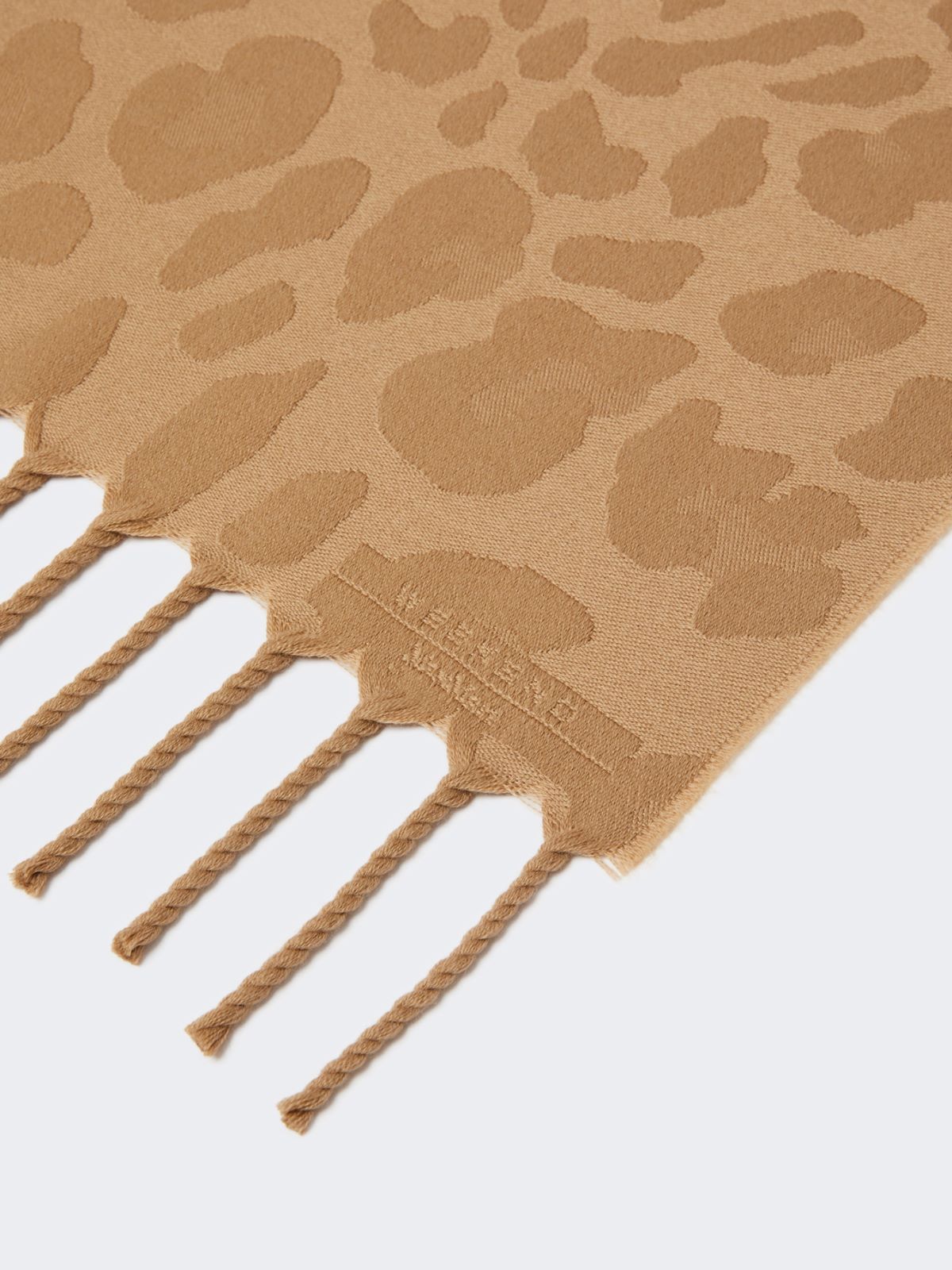 Jacquard wool stole - BEIGE - Max Mara - 4