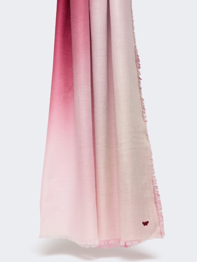 Gradient wool shawl - BORDEAUX - Max Mara