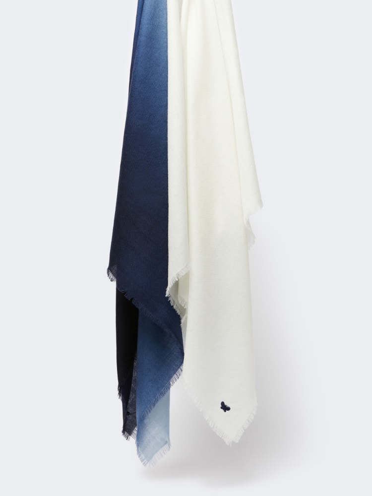 Gradient wool shawl - MIDNIGHTBLUE - Max Mara