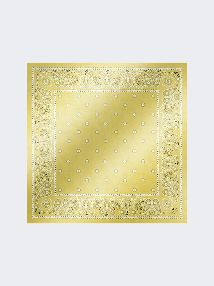 Bandanna print silk foulard - GREEN