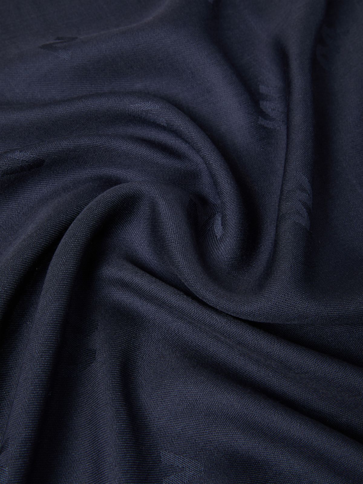 Jacquard-knit wool and silk shawl - MIDNIGHTBLUE - Max Mara - 3