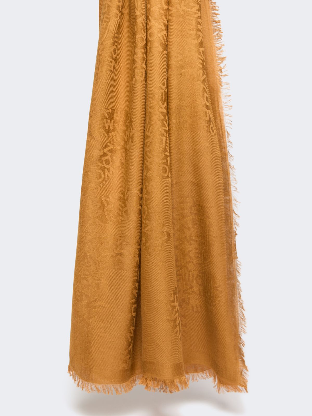 Jacquard-knit modal and cashmere shawl - CAMEL - Max Mara - 3