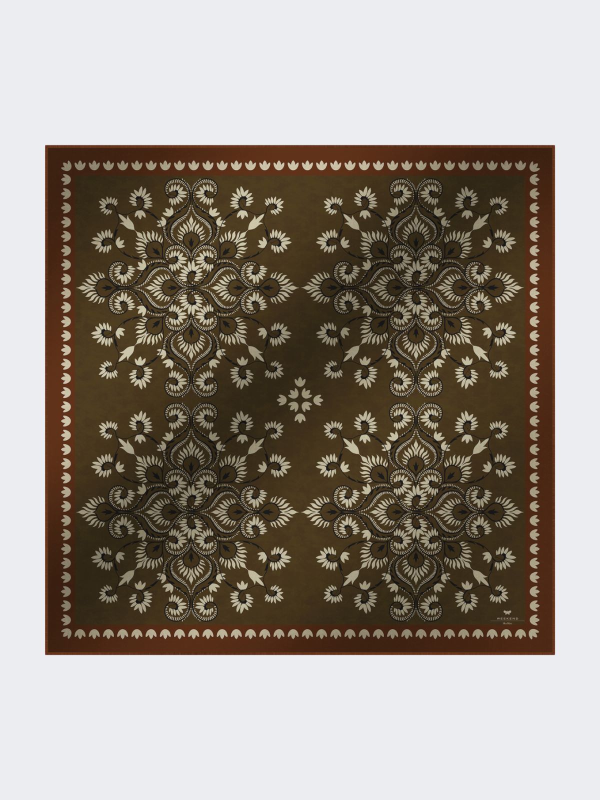 Wool and silk stole - CARAMEL - Max Mara - 9