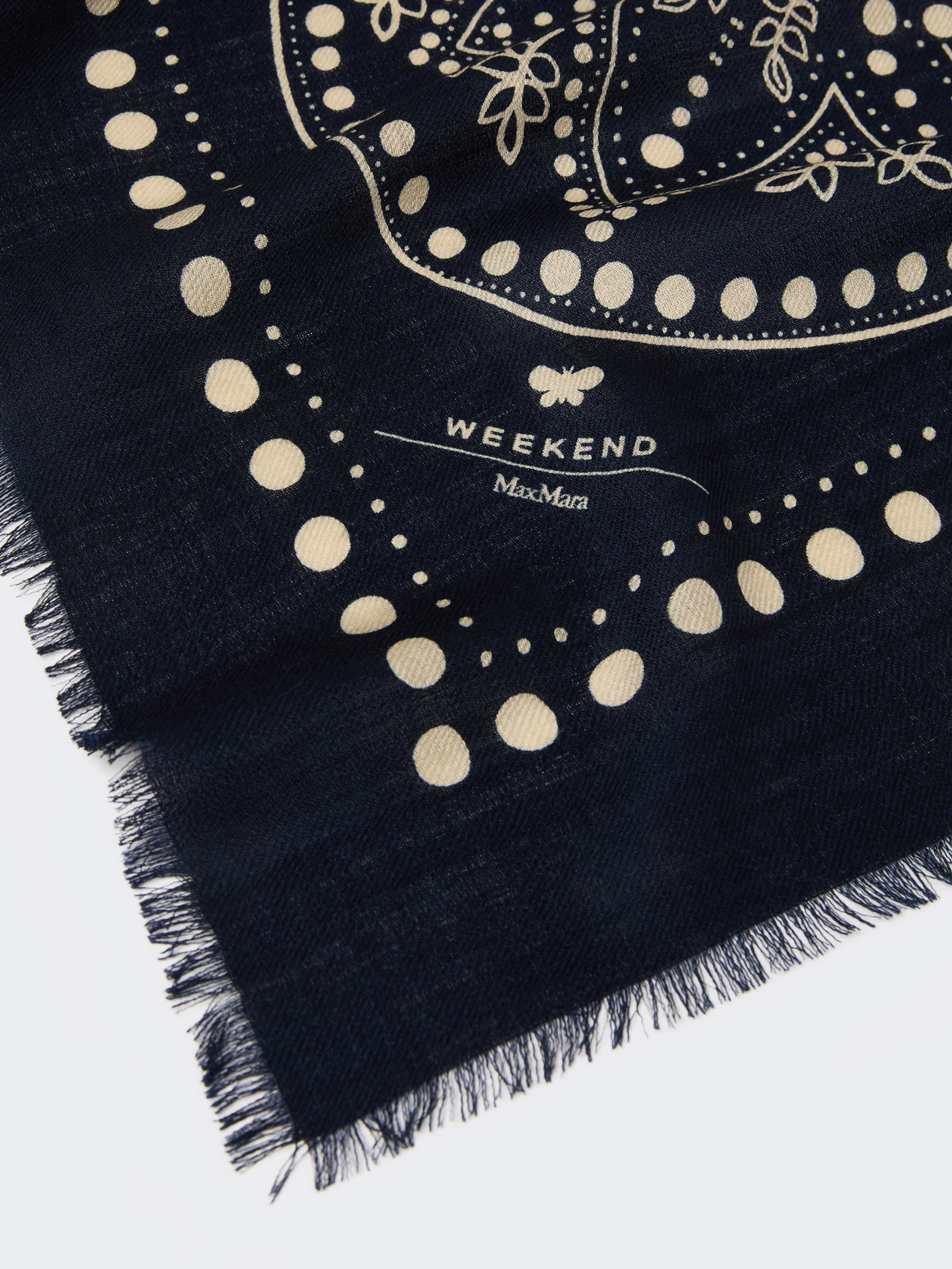 Stola aus Wolle und Seide - NACHTBLAU - Max Mara - 3