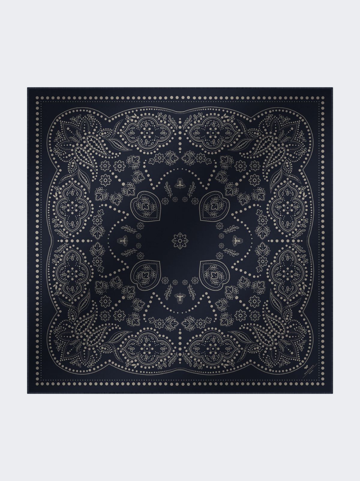 Wool and silk stole - MIDNIGHTBLUE - Max Mara - 9