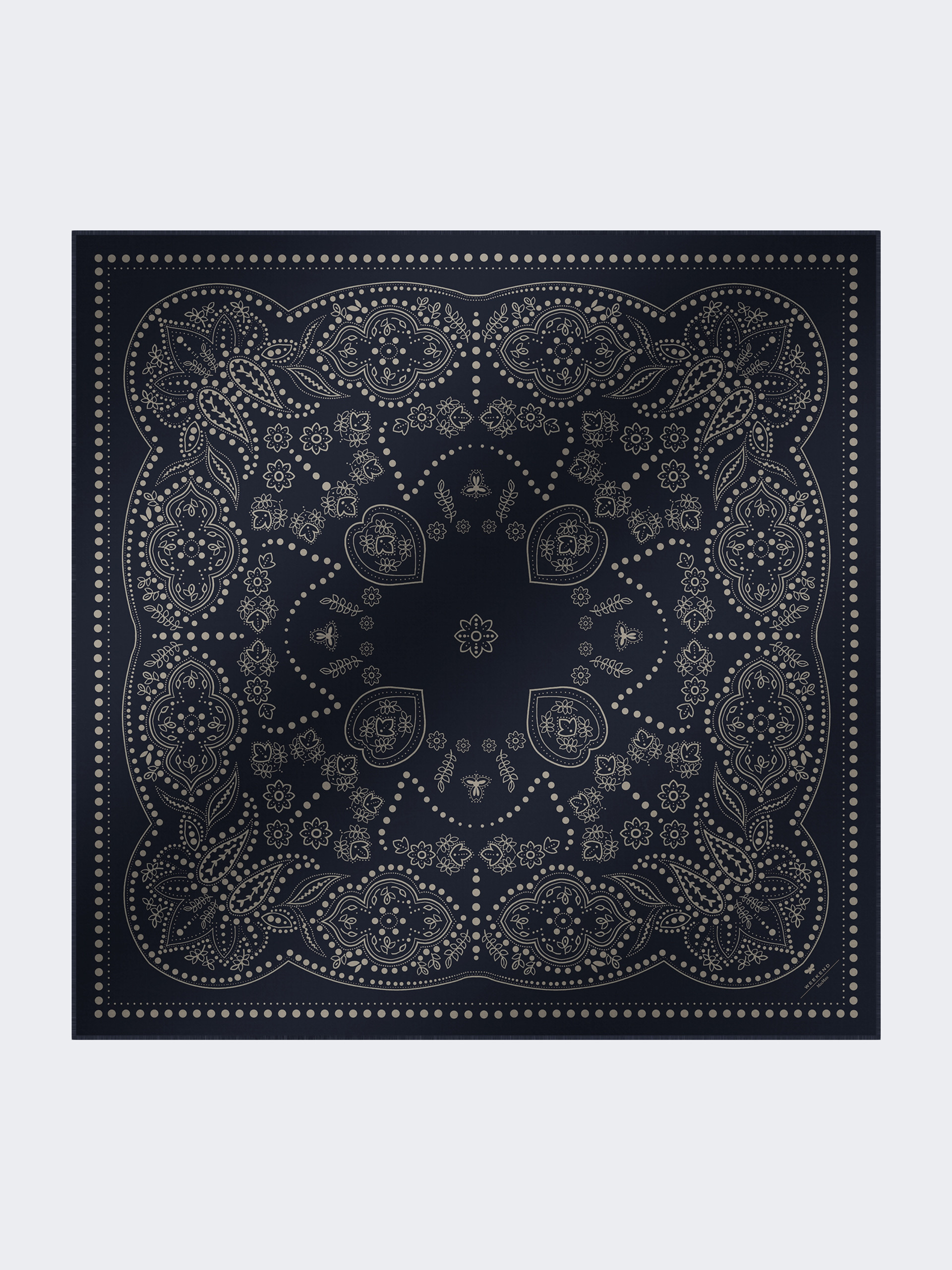 Stola aus Wolle und Seide - NACHTBLAU - Max Mara