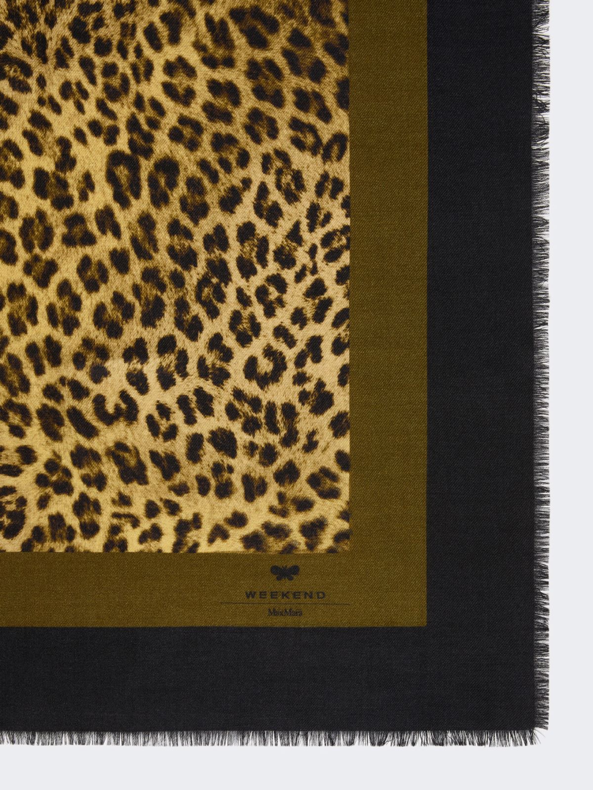 Wool and silk stole - BLACK - Max Mara - 4