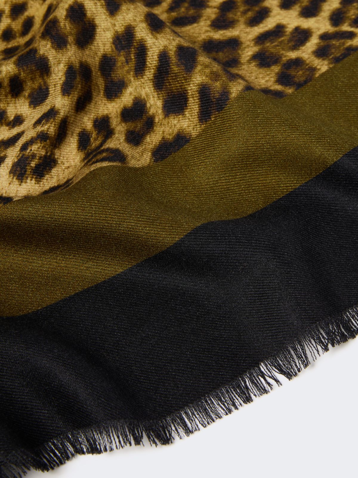 Wool and silk stole - BLACK - Max Mara - 4