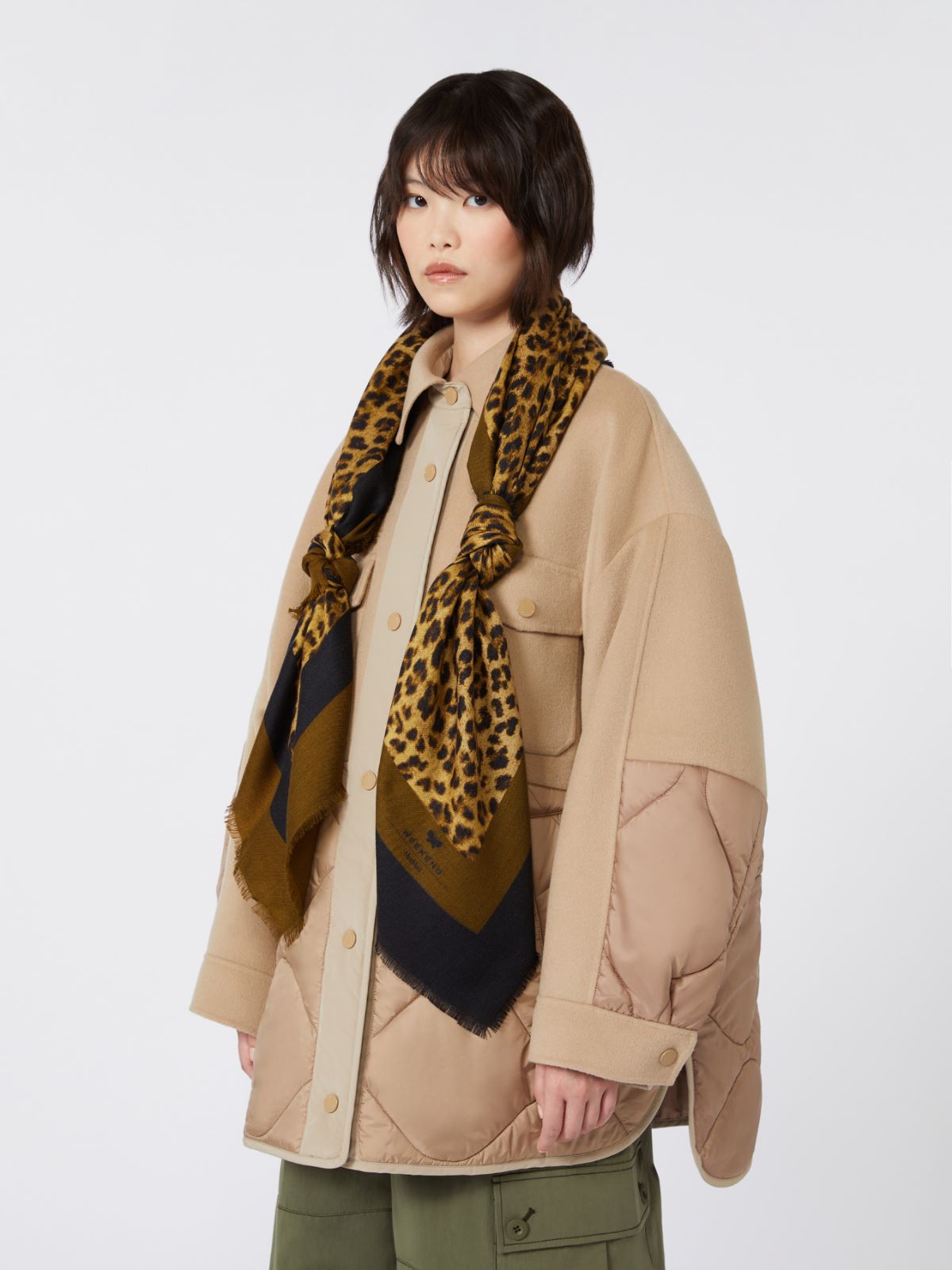 Wool and silk stole - BLACK - Max Mara - 9