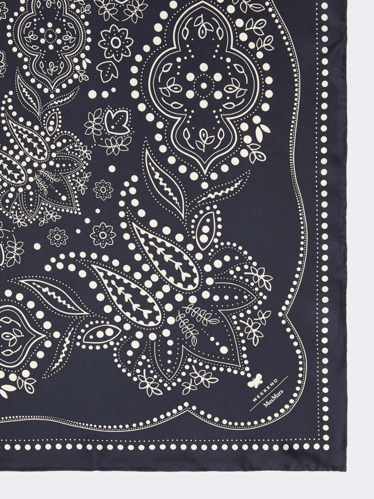 Carré in seta stampata - BLU NOTTE - Max Mara - 4