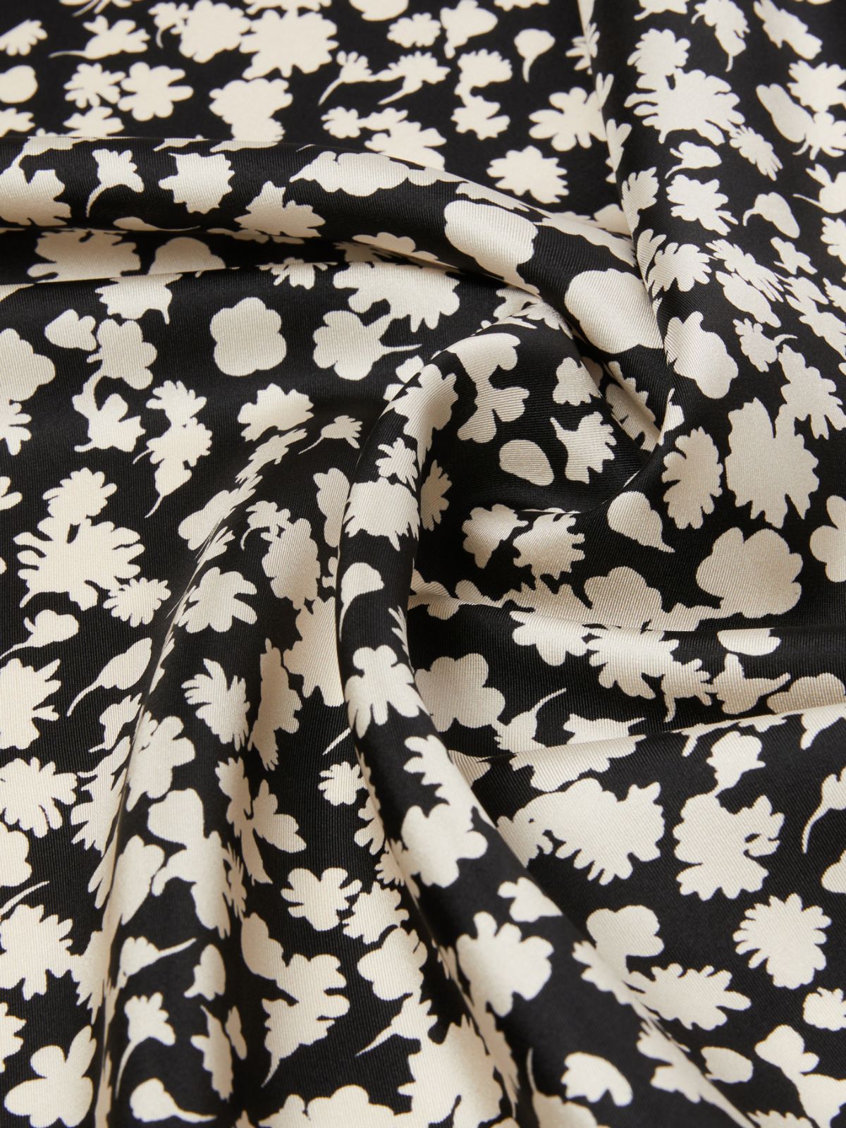 Printed silk twill yoke - BLACK - Max Mara - 4