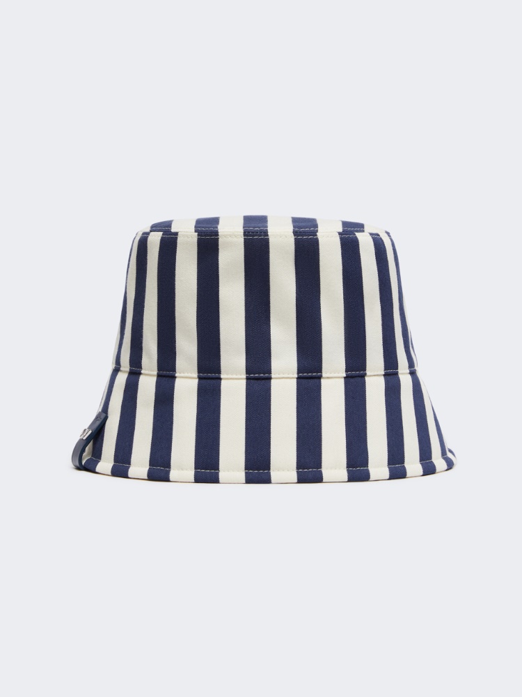 Cloche in cotone a righe - BLU MARINO