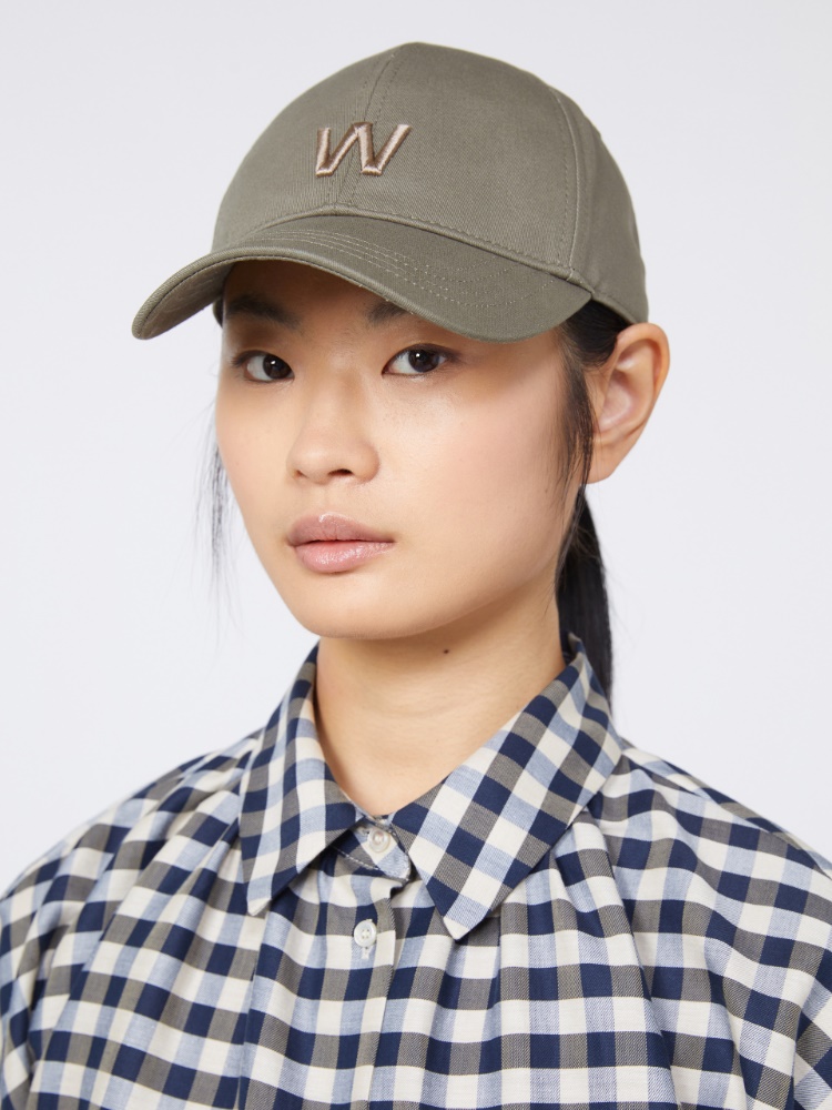 포자 코튼 볼캡 - OLIVE GREEN - 4