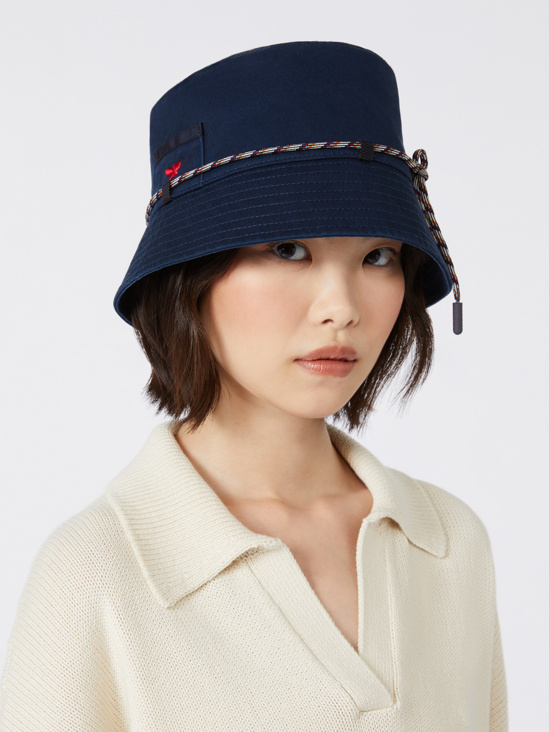 Canvas cap - MIDNIGHTBLUE - Max Mara - 4