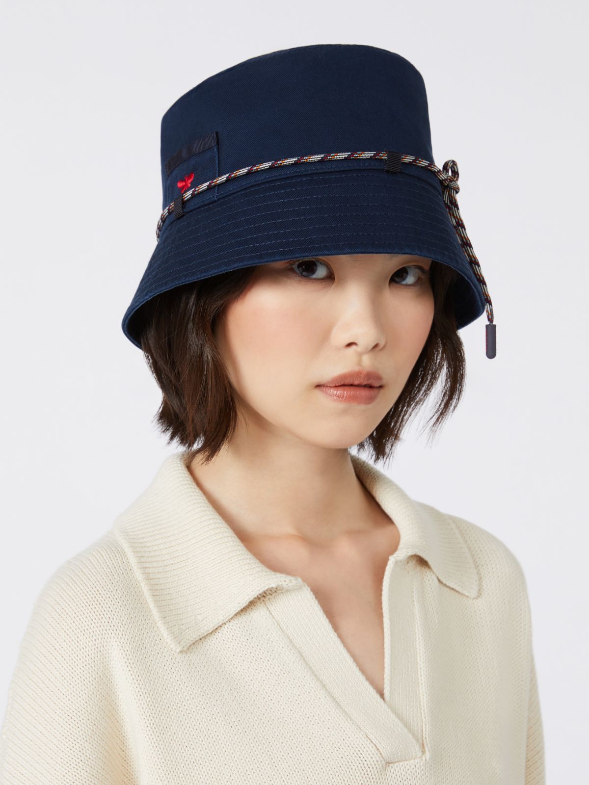 Canvas cap - MIDNIGHTBLUE - Max Mara - 4